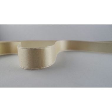 Ruban satin Ivoire 15mm (100m)